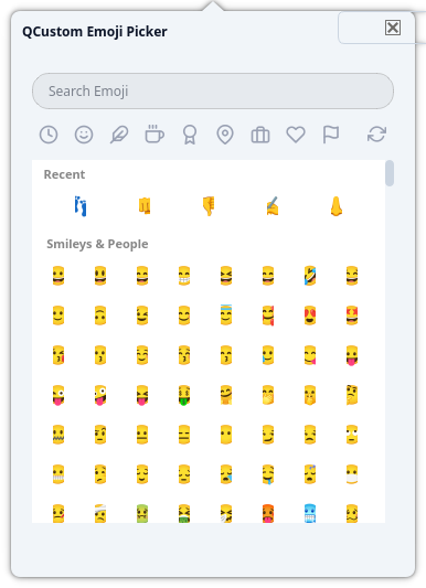 QCustomEmojiPicker