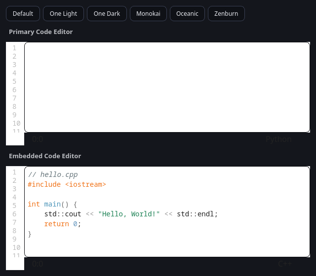 QCustomCodeEditor