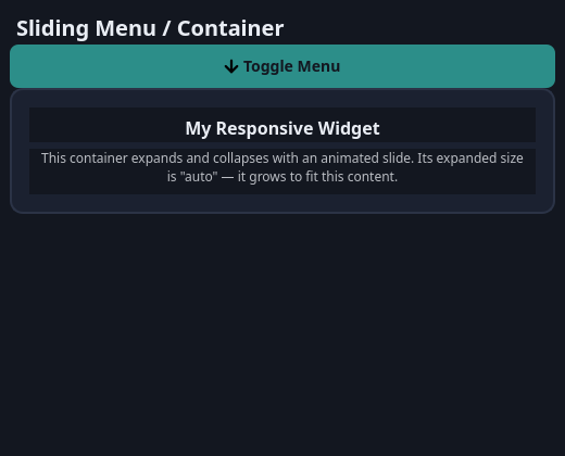 QCustomSlideMenu