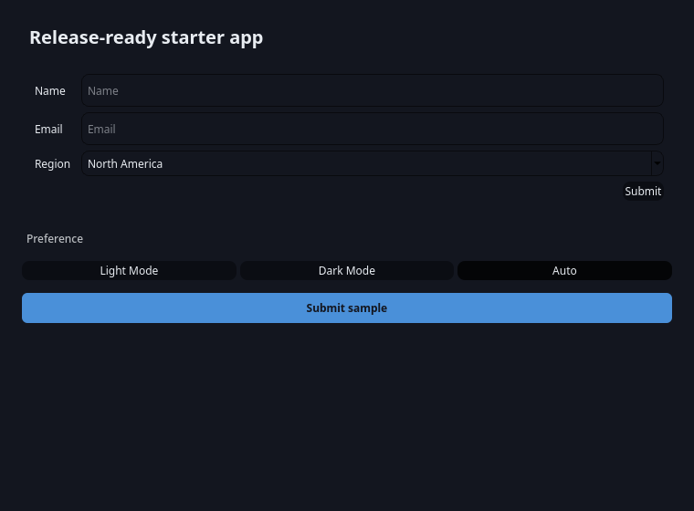 ReleaseStarterApp