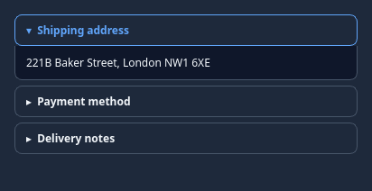 QCustomAccordion in dark theme