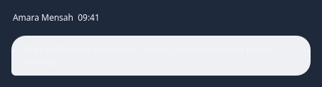QCustomChatBubble in dark theme