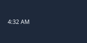 QCustomClockLabel in dark theme