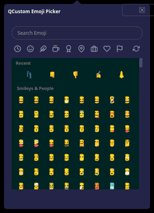 QCustomEmojiPicker