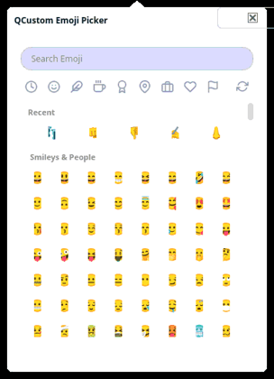 QCustomEmojiPicker