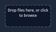 QCustomFileDropZone in dark theme