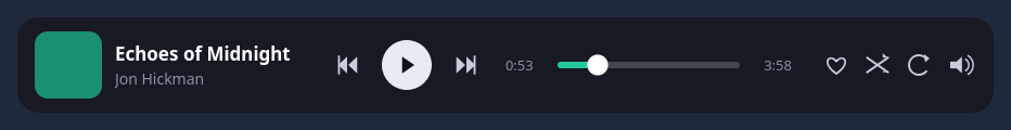 QCustomPlayerBar in dark theme