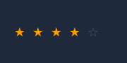 QCustomRating in dark theme