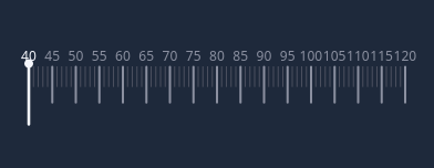 QCustomRulerPicker in dark theme