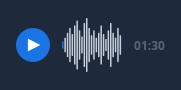 QCustomVoiceMessage in dark theme